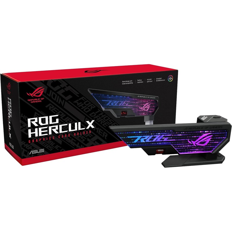 ASUS ROG Strix Herculx Support pour gddr4 Carte graphie, Montage sans Outils, Niveau intégré Pratique, Structure en Alliage de Z
