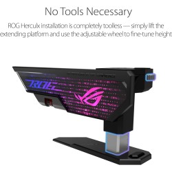 ASUS ROG Strix Herculx Support pour gddr4 Carte graphie, Montage sans Outils, Niveau intégré Pratique, Structure en Alliage de Z