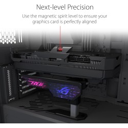 ASUS ROG Strix Herculx Support pour gddr4 Carte graphie, Montage sans Outils, Niveau intégré Pratique, Structure en Alliage de Z