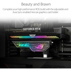 ASUS ROG Strix Herculx Support pour gddr4 Carte graphie, Montage sans Outils, Niveau intégré Pratique, Structure en Alliage de Z