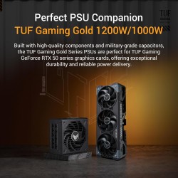 Asus TUF Gaming GeForce RTX 5080 16GB GDDR7 OC Edition – Carte Graphique Gaming (PCIe 5.0, HDMI, Display 2.1, 3.6 Slot, Ventilat
