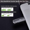 SSK SSD Externe 2To Disque Portable SSD Cle USB 3.2 Gen 2 Jusqu'à 550 Mo/s, 2 en 1 OTG Solid State Drive 2 to Double Clé USB A &