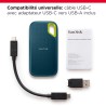SanDisk Extreme Disque SSD Externe 1 To (Portable NVMe SSD, jusqu'à 1050 Mo/s en lecture, 1000 Mo/s en écriture, USB-C, Résistan