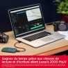 SanDisk Extreme Pro Disque SSD Portable 1 to (Jusqu’à 2 000 Mo/s en Lecture/écriture, chiffrement matériel AES 256 Bits, Protect