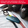 SanDisk Extreme Disque SSD Externe 2 To (Portable NVMe SSD, jusqu'à 1050 Mo/s en lecture, 1000 Mo/s en écriture, USB-C, Résistan