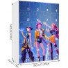 𝐊-𝐏𝐎𝐏 𝐃emon 𝐇un-ters Calendrier de l’Avent 2025 | 24 pièces Mini Porte-clés Mignons Hun-trix & Saja-Boys - Calendrier de l'Avent