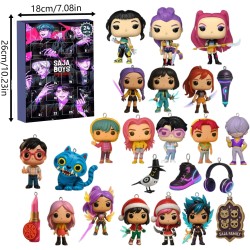Calendrier de l'Avent KKPop H-Hunters 2025, Figurines Collectibles, 24 Jours Cadeaux pour Garçons Filles Adolescents 24PC Figuri