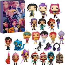 Calendrier de l'Avent KKPop H-Hunters 2025, Figurines Collectibles, 24 Jours Cadeaux pour Garçons Filles Adolescents 24PC Figuri