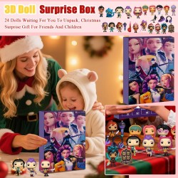Calendrier de l'Avent KKPop H-Hunters 2025, Figurines Collectibles, 24 Jours Cadeaux pour Garçons Filles Adolescents 24PC Figuri