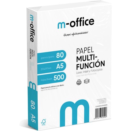 Pack de feuilles A5 80 g, pack de 500 feuilles, papier multifonction pour imprimante jet d'encre et laser, feuilles A5 148 x 210