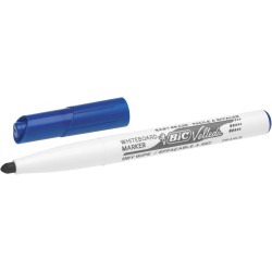 BIC Velleda 1741 Feutres pour Tableau Blanc Effaçables à Sec (Parfait pour l'Ecole et au Bureau / Pointe Conique Moyenne) - Coul