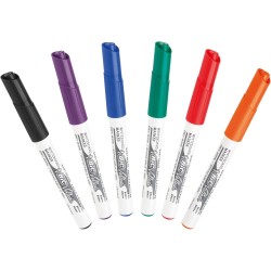 BIC Velleda 1741 Feutres pour Tableau Blanc Effaçables à Sec (Parfait pour l'Ecole et au Bureau / Pointe Conique Moyenne) - Coul