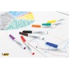 BIC Velleda 1741 Feutres pour Tableau Blanc Effaçables à Sec (Parfait pour l'Ecole et au Bureau / Pointe Conique Moyenne) - Coul