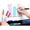 BIC Velleda 1741 Feutres pour Tableau Blanc Effaçables à Sec (Parfait pour l'Ecole et au Bureau / Pointe Conique Moyenne) - Coul