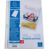 Exacompta - Réf. 5310E - Carton de 10 sachets de 10 pochettes perforées en PP lisse 6/100ème - Ouverture haut et côté - Perforat
