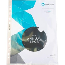 Exacompta - Réf. 5750E - Sachet de 100 pochettes perforées en Polypropylène lisse - Epaisseur 7,5/100ème qualité supérieure - Pe