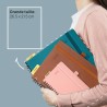 POPRUN Agenda 2026 Semainier 26,5 x 21,5 cm - Couverture Souple en PU Cuir Spirale, Vertical Planner, D'Jan 2026 à Déc 2026-12 M