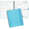 POPRUN Agenda Scolaire 2026 Semainier 26,5 x 21,5 cm - Couverture Souple en PU Cuir Spirale, Vertical Planner, D'Jan 2026 à Déc 
