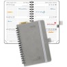 POPRUN Agenda de Poche 2026 A6 Semainier 16 x 10,5 cm - Couverture Souple en PU Cuir Spirale, Petit Agenda Scolaire, D'Jan 2026 