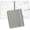 POPRUN Agenda Scolaire 2026 Semainier 26,5 x 21,5 cm - Couverture Souple en PU Cuir Spirale, Vertical Planner, D'Jan 2026 à Déc 