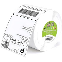 Double Dragon, Étiquette thermique autocollante Premium 100 x 150 mm (4" x 6") pour imprimantes Zebra, MUNBYN [1 rouleau - 500 é