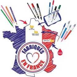 BIC Velleda 1721 Feutres Effaçables A Sec à Pointe Fine pour Tableau Blanc – Couleurs assorties, Pack Carton de 8