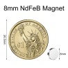 100 Pcs | 8x2mm Aimants Ronds Extrêmement Puissants, Petits Aimant Frigo Néodyme Puissants, Magnets Mini Aimants,pour Réfrigérat