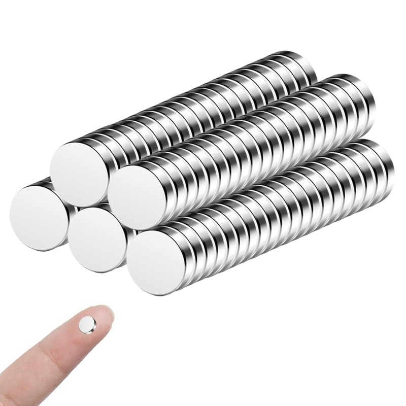 100 Pcs | 6x2mm Aimants Ronds Extrêmement Puissants, Petits Aimant Frigo Néodyme Puissants, Magnets Mini Aimants,pour Réfrigérat
