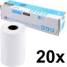 Exacompta - Réf. 40751E - Boîte de 20 bobines pour tickets de carte bancaire - largeur 57 mm x diamètre 40 mm - mandrin 12 mm - 
