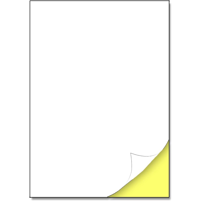 25 feuilles, Papier Autocollant Imprimante Blanc A4-1 étiquette par feuille, 210 x 297 mm