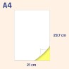 25 feuilles, Papier Autocollant Imprimante Blanc A4-1 étiquette par feuille, 210 x 297 mm