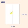 25 feuilles – Grandes étiquettes autocollantes blanches A4, pour boîtes/affranchissement/expédition – 4 par feuille, 148,5 x 105