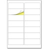 14 étiquettes/feuille, 25 feuilles, A4 Étiquettes Adresses Autocollantes Imprimante - 99,1 x 38,1 mm