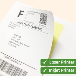 TownStix 24 étiquettes/feuille, 25 feuilles, A4 Étiquettes Autocollantes Imprimable Blanc - 70 x 36 mm