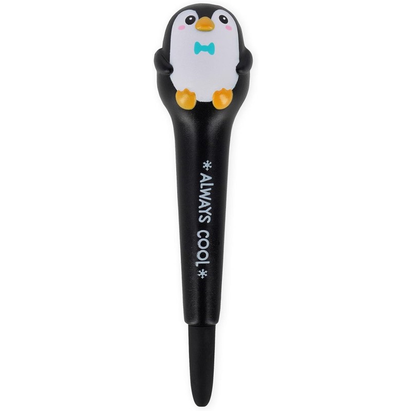 LEGAMI - Stylo gel anti-stress Squeezies, thème Penguin, fournitures d'écriture Détendez-vous et concentrez-vous, stylo anti-str