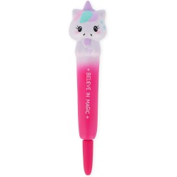 LEGAMI - Stylo gel anti-stress Squeezies, thème Unicorn, matériel d'écriture pour se détendre et se concentrer, stylo anti-stres