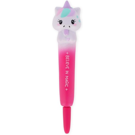 LEGAMI - Stylo gel anti-stress Squeezies, thème Unicorn, matériel d'écriture pour se détendre et se concentrer, stylo anti-stres