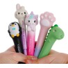 LEGAMI - Stylo gel anti-stress Squeezies, thème Unicorn, matériel d'écriture pour se détendre et se concentrer, stylo anti-stres
