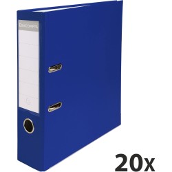 Exacompta - Réf. 918407B - Carton de 20 claseurs à levier A4 - Dos 80 mm - Mécanique 80 mm - Dimensions extérieures : 32 x 29 x 