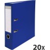 Exacompta - Réf. 918407B - Carton de 20 claseurs à levier A4 - Dos 80 mm - Mécanique 80 mm - Dimensions extérieures : 32 x 29 x 