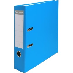 Exacompta - Réf. 918412B - 1 Classeur à levier A4 - Dos 75 mm - Mécanique 80 mm - Dimensions extérieures : 31,8 x 28,4 x 8 cm - 
