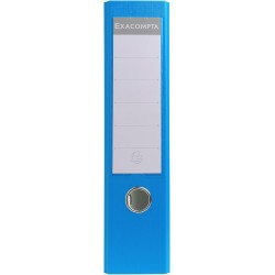 Exacompta - Réf. 918412B - 1 Classeur à levier A4 - Dos 75 mm - Mécanique 80 mm - Dimensions extérieures : 31,8 x 28,4 x 8 cm - 