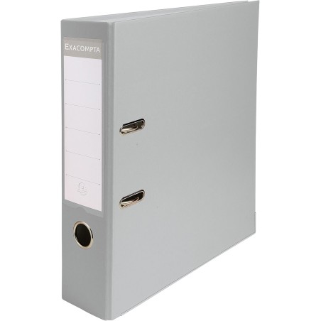 Exacompta - Réf. 918416B - 1 Classeur à levier A4 - Dos 75 mm - Mécanique 80 mm - Dimensions extérieures : 31,8 x 28,4 x 8 cm - 