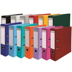 Exacompta - Réf. 918402B - 1 Classeur à levier A4 - Dos 75 mm - Mécanique 80 mm - Dimensions extérieures : 31,8 x 28,4 x 8 cm - 