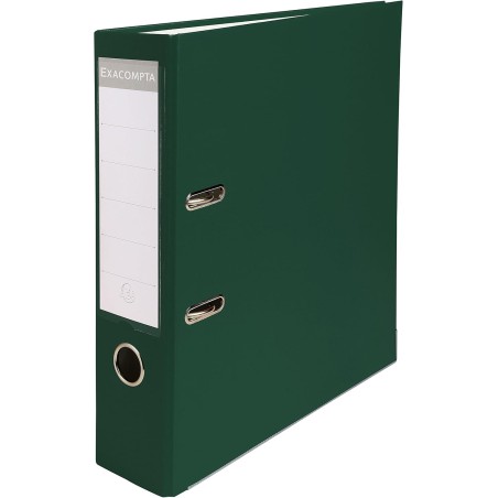 EXACOMPTA Classeur à levier polypropylène A4 maxi dos de 80mm Vert foncé