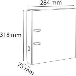 EXACOMPTA Classeur à levier polypropylène A4 maxi dos de 80mm Vert foncé