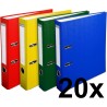 Exacompta - réf. 915400B - Carton de 20 classeurs à levier A4 - Dos de 50 mm - Mécanique 50 mm - Dimensions extérieures : Long 3
