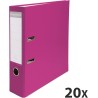 Exacompta - Réf. 918415B - Carton de 20 classeurs à levier A4 - Dos 75 mm - Mécanique 80 mm - Dimensions extérieures : 31,8 x 28