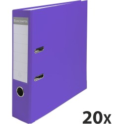 Exacompta - Réf. 918417B - Carton de 20 classeurs à levier A4 - Dos 75 mm - Mécanique 80 mm - Dimensions extérieures : 32 x 29 x