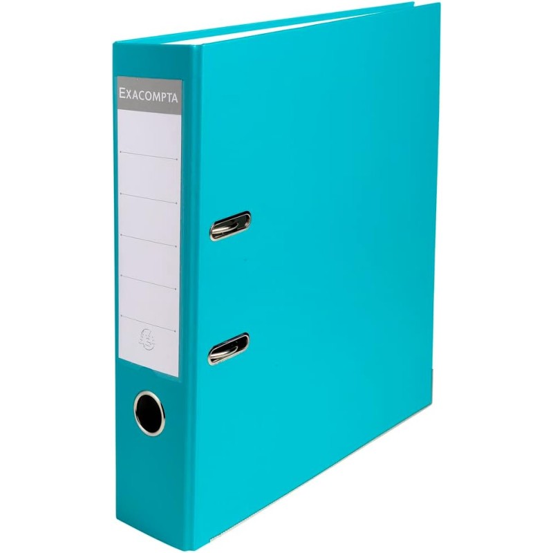 Exacompta - Réf. 918413B - Carton de 20 classeurs à levier A4 - Dos 75 mm - Mécanique 80 mm - Dimensions extérieures : 31,8 x 28